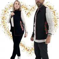 Set Cuplu 633 Set 2 veste cu broderie