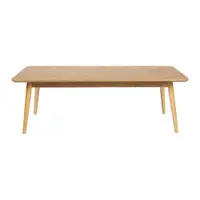 Măsuță de cafea în culoare naturală cu blat cu aspect de lemn de stejar 60x120 cm Fabio – White Label