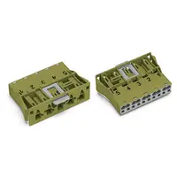 Snap-in plug; 5-pole; Cod. B; 4,00 mm²; light green