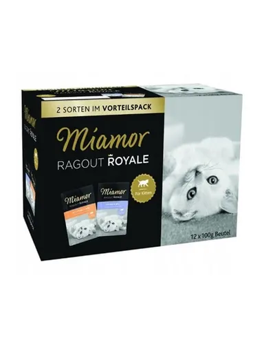 MIAMOR Multibox pliculete hrana pentru pisoi cu carne de pasare si vita 12x100g