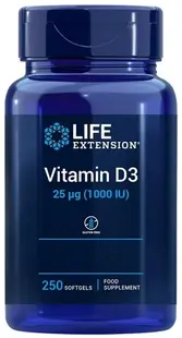 Vitamina D3, 1000 UI, 250 capsule moi, Life Extension