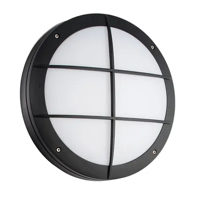 Aplica pentru iluminat decorativ exterior, Luik grill black textured casing
