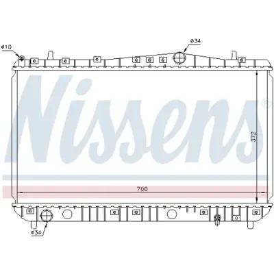 Radiator, racire motor NISSENS 61633
