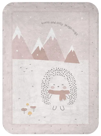 Pătură super moale pentru copii KikkaBoo - Hedge-hugs, 80 x 110 cm