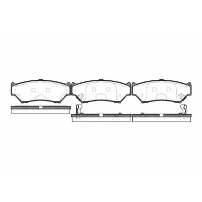 Set placute frana, frana disc REMSA 0389.12
