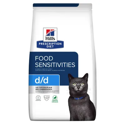 Hrana dietetica pentru pisici Hill s PD Food Sensitivities D D cu rata 1,5 kg