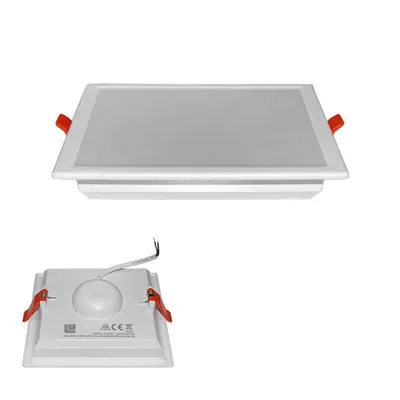 Downlight LED patrat incastrat - Slim Line 15W lumina calda D 142x142mm h 36mm