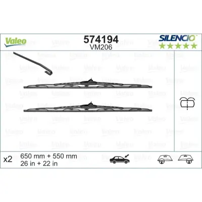 Lamela stergator VALEO 574194