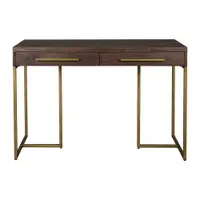 Masă consolă în culoare naturală închisă cu aspect de lemn de acacia 45x120 cm Class – Dutchbone