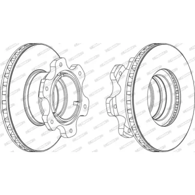 Disc frana FERODO FCR208A