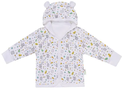 Palton pentru bebeluşi Bio Baby - 80 cm, 9-12 luni, cu imprimeu colorat
