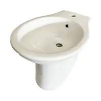 Bideu stativ ceramic (fixare / montaj pe pardoseala) Carmina 66 x 40 cm alb