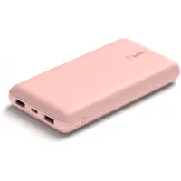 Baterie Externa Belkin BoostCharge, 20000mAh, 15W, 1 x USB-C - 2 x USB-A, Roz Aurie BPB012btRG