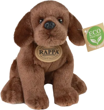 Jucărie de pluș Rappa Eco Friends - Labrador maro, 20 cm