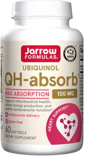 Ubiquinol QH-absorb, 100 mg, 60 capsule, Jarrow Formulas