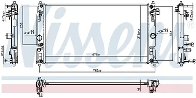 Radiator racire motor potrivit SUZUKI SWACE; TOYOTA C-HR, COROLLA 1.8H 2.0H 10.16