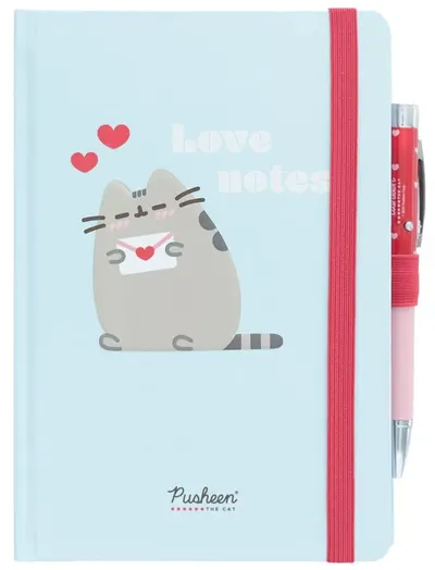 Set caiet cu pix Erik Animation: Pusheen - Pusheen, format A5