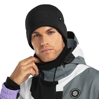 Căciulă de iarnă Snowflake Black Negru