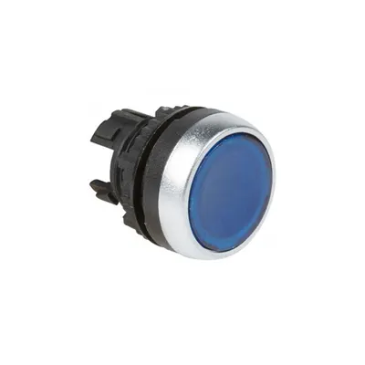 Osmoz illuminated spring return head - flush - albastru