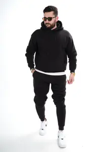 Set Trening Prm Fashion Oversized Premium Black Tras213(6079) (mărime: M)