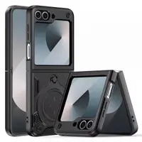 Husa pentru Samsung Galaxy Z Flip7 FE F761 / Z Flip6 F741, Techsuit, CamGuard Pro, Neagra