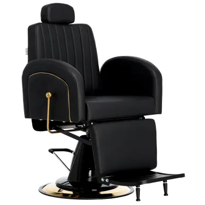 Scaun Profesional Barber / Frizerie Landon, Hidraulic, Negru