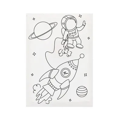 Set creativ pictură pe pânză model astronaut