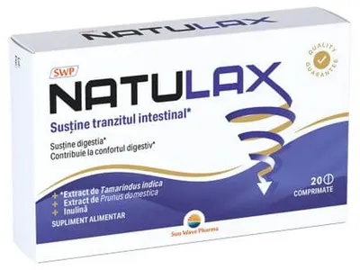 Natulax, 20 comprimate, Sun Wave Pharma