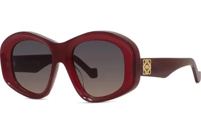 Loewe Anagram Anagram Red Geometric Sunglasses