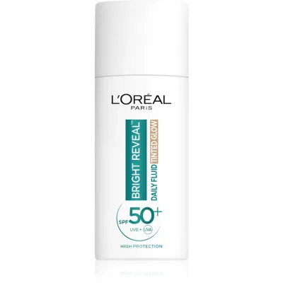 L’Oréal Paris Bright Reveal tonic fluid iluminator impotriva petelor intunecate SPF 50+ 50 ml