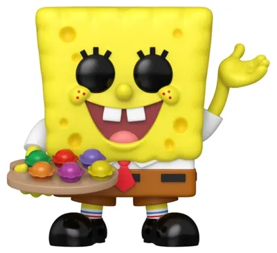 Figurină Funko POP! Animation: Spongebob Squarepants - SpongeBob cu Pretty Patties (Strălucește în întuneric) (Ediție Specială) #2312