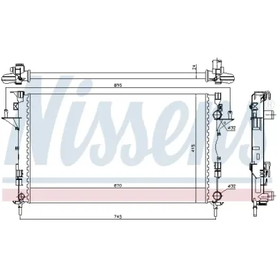 Radiator, racire motor NISSENS 63813