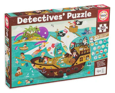 Puzzle-ghicitoare Educa din 50 de piese - Aventură în ocean