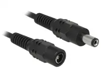 Cablu prelungitor DC 5.5 x 2.1 mm T-M 0.5m, Delock 83290