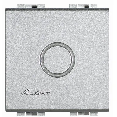 Tasta falsa 2M cu predecupare Bticino Living Light NT4951, argintiu