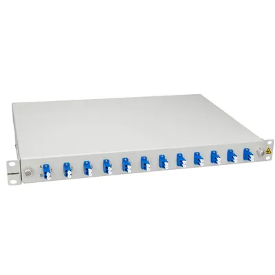 Splicebox, 4 fibre,LC,9/125µm OS2, culisant,19,1UV , ECO