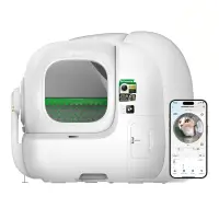 Litiera smart cu autocuratare PETKIT Purobot Max Pro 2 with Camera Self-Cleaning pentru pisici, Recunoastere faciala, 8L - Default Title