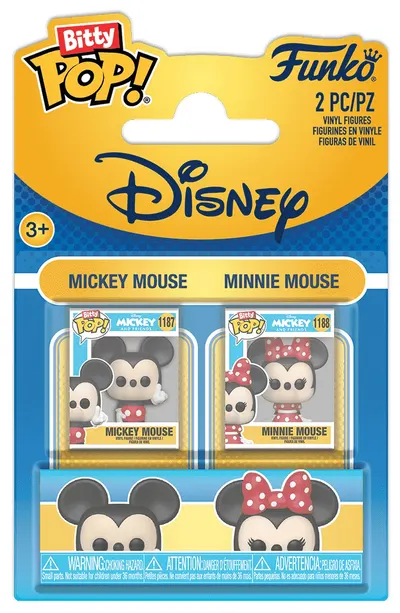 Set de mini figurine Funko Bitty POP! Disney: Mickey Mouse - Mickey & Minnie