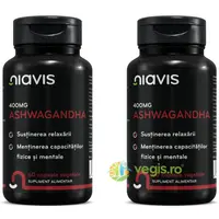 Pachet Ashwagandha 400mg 60cps+60cps