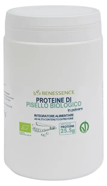 Proteină bio din mazăre, 500 g, Benessence