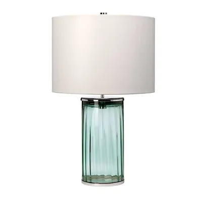 Veioza Reno Table Lamp – Green – Polished Nickel