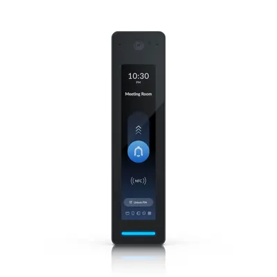 Cititor de proximitate IP cu touchscreen si recunoastere faciala Ubiquiti G3 Reader Pro, metoda acces prin card/PIN/facial/NFC 13.56MHz/aplicatie mobila, PoE, ecran 4.7 inch, microfon si difuzor, negru