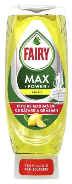 Detergent de vase Fairy - Max Power, lamaie, 545 ml
