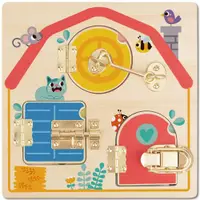 Tooky Toy Active Board - Casă cu încuietori