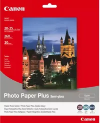 Hârtie fotografică Canon - Plus Semi-gloss SG-201, 20 foi, 20х25 cm