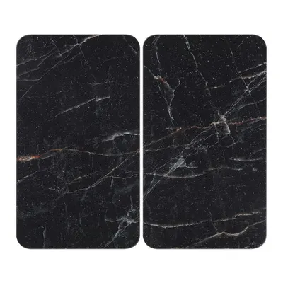 Protecții de aragaz 2 buc. din sticlă temperată 52x30 cm Black Marble – Wenko