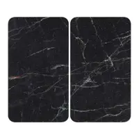Protecții de aragaz 2 buc. din sticlă temperată 52x30 cm Black Marble – Wenko