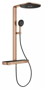 Sistem de dus Grohe SPA Aqua Pure 101680DL00, aparent, termostat, 360 mm, 3 functii, mat, Cupru
