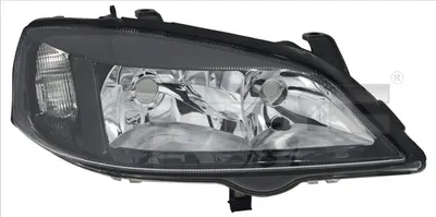Far stanga potrivit OPEL ASTRA G - (H7/HB3, electric, fundal negru)