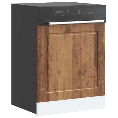 vidaXL Panou pentru mașină de spălat vase lemn vechi 60x1,5x57 cm lemn prelucrat